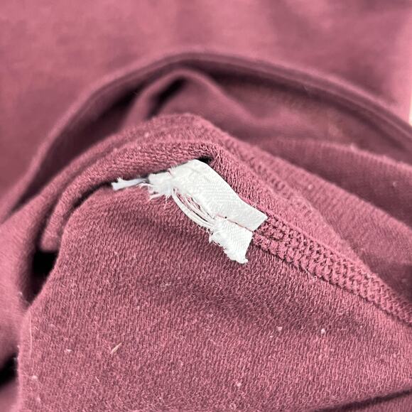 BYLT Shirt Mens XL Drop Cut Signature Premium Basics Gym Short Sleeve Maroon - Picture 8 of 13